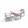plastic table and 2 baby chairs set for kids